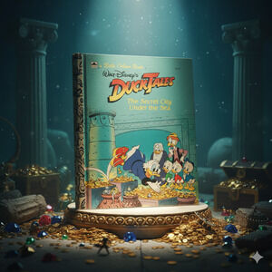 Disney DuckTales The Secret City Under the Sea | Vintage 1988 Little Golden Book